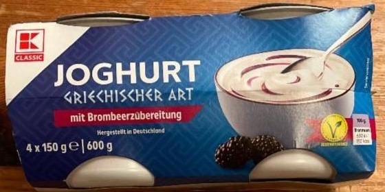 Fotografie - Joghurt Griechischer Art mit Brombeerzubereitung K-Classic