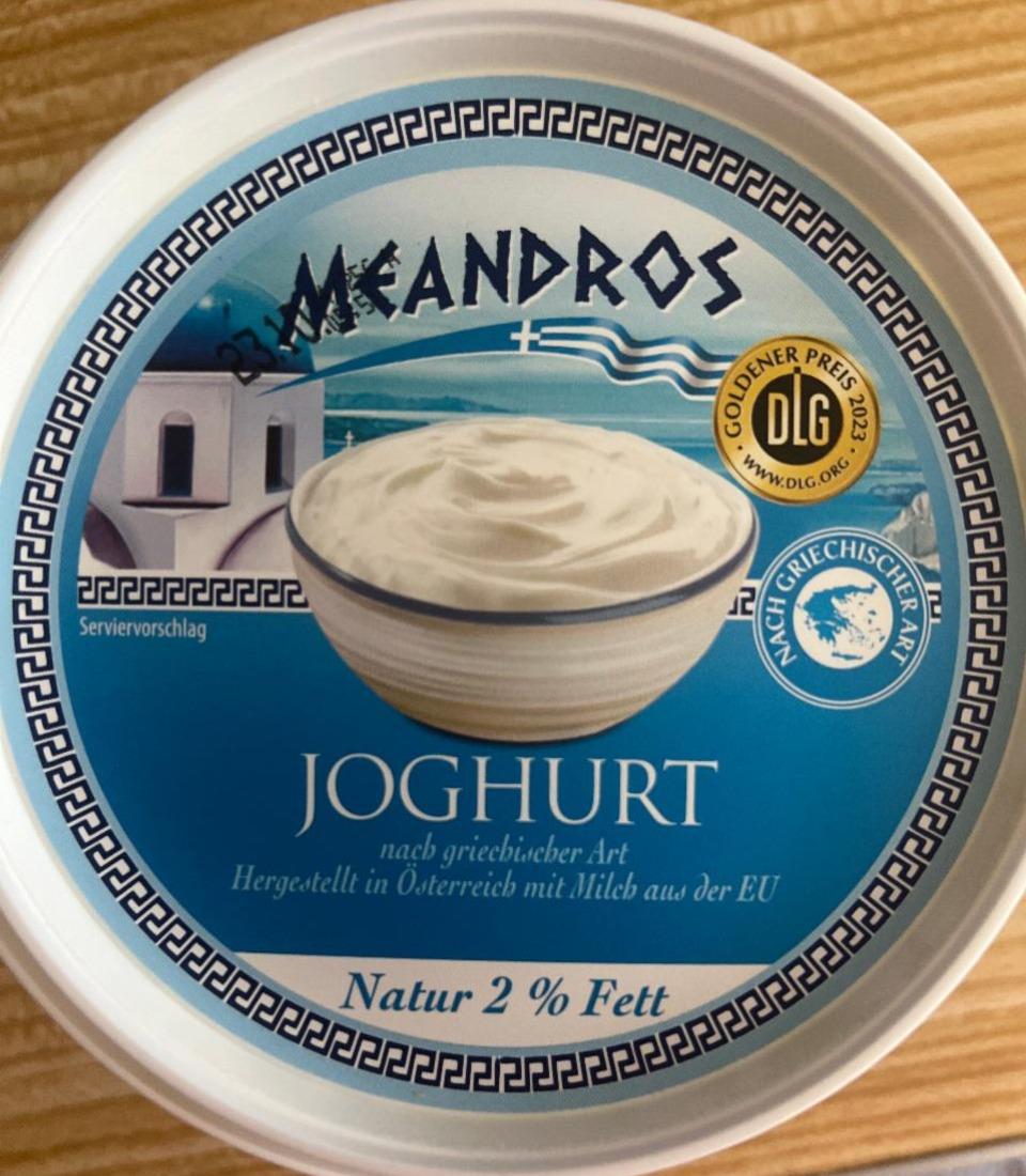 Fotografie - Joghurt natur 2% fett Meandros