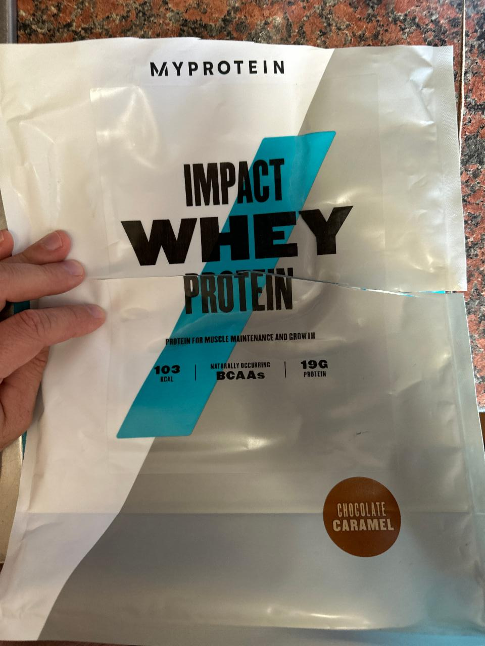 Fotografie - Impact Whey Protein Chocolate Caramel MyProtein