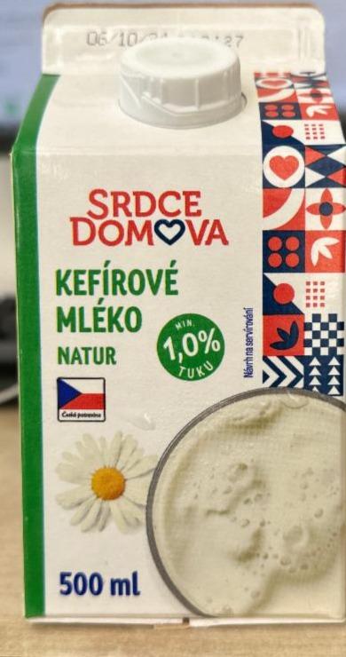 Fotografie - Kefírové mléko natur 1,0% tuku Srdce domova