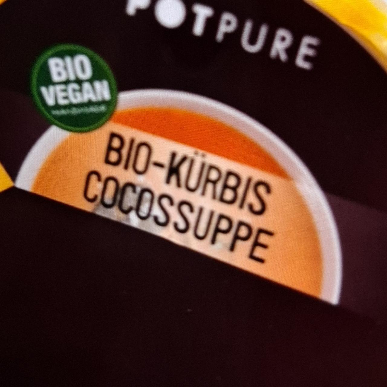 Fotografie - Bio-Kürbis Cocossuppe Potpure