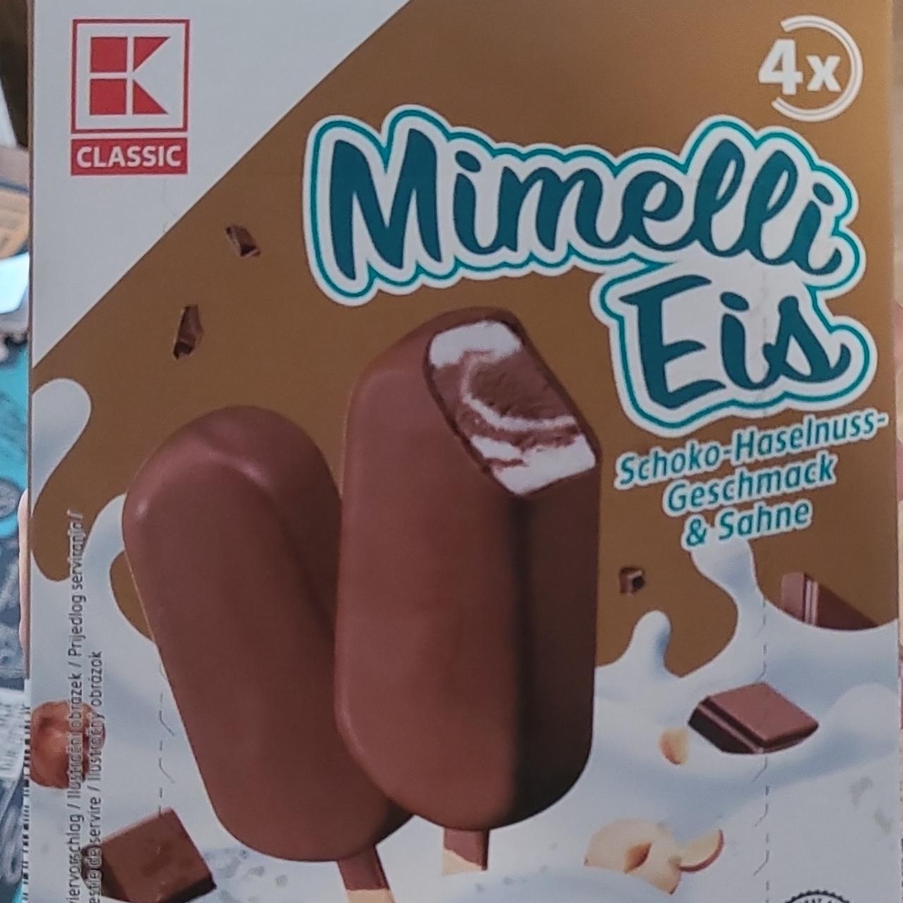 Fotografie - Mimelli eis schoko-haselnuss-geschmack & sahne K-Classic