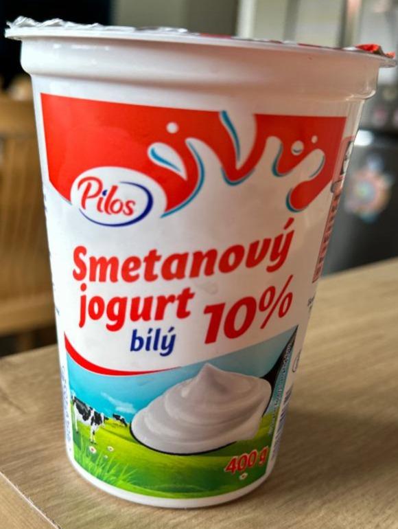 Fotografie - biely jogurt smotanový 10% Pilos