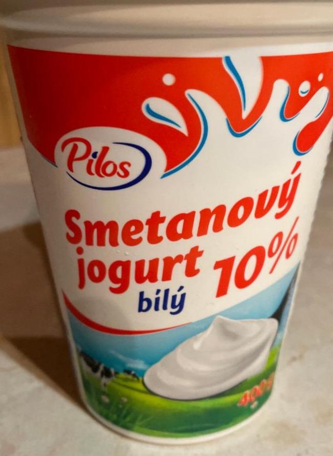 Fotografie - biely jogurt smotanový 10% Pilos