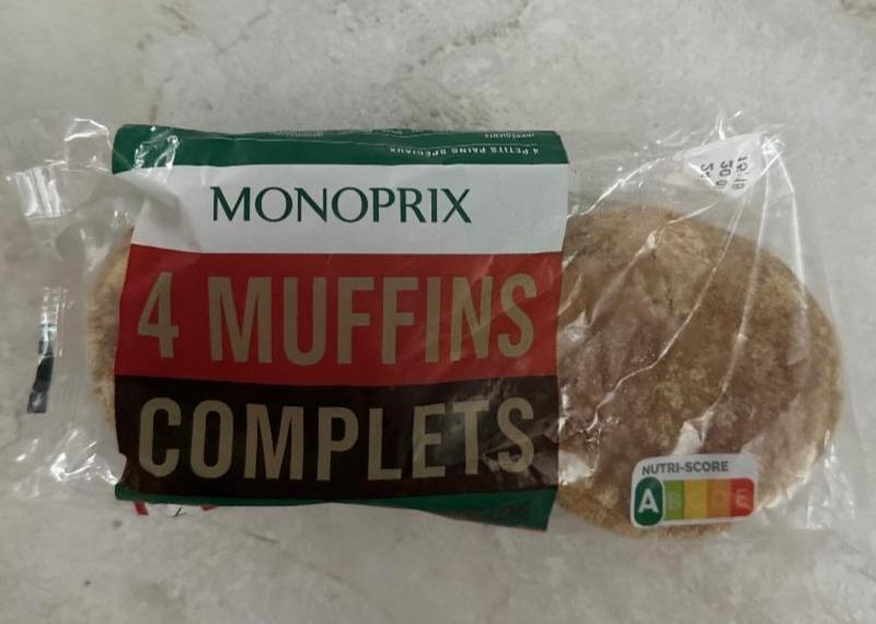 Fotografie - 4 Muffins Complets Monoprix