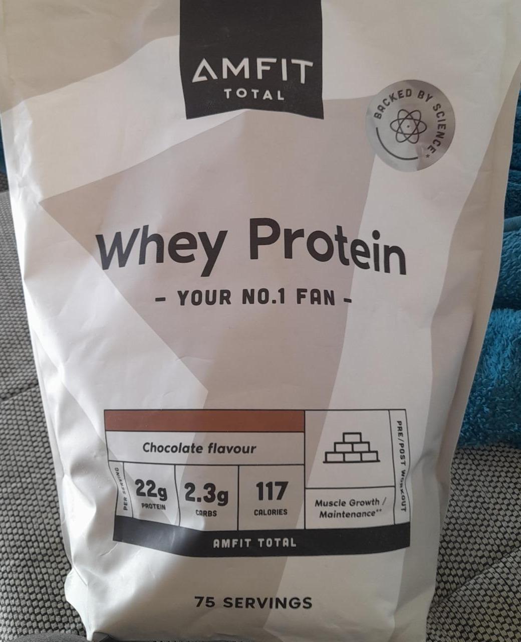 Fotografie - Whey Protein Chocolate Amfit total