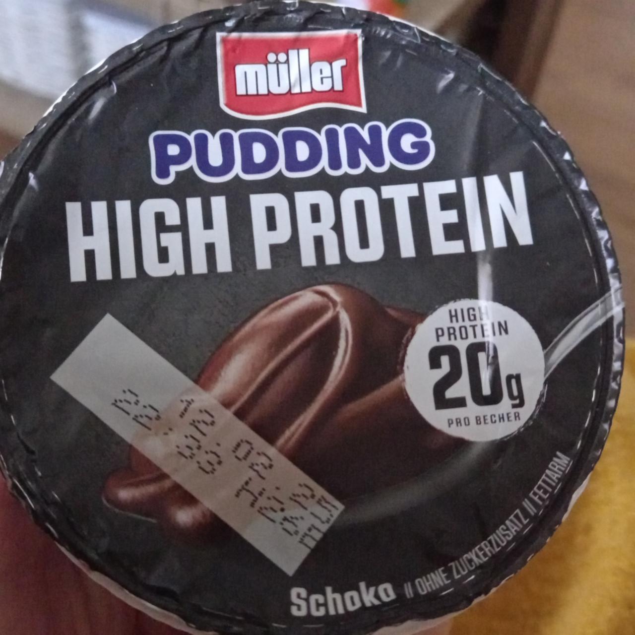 Fotografie - Pudding high protein schoko Müller