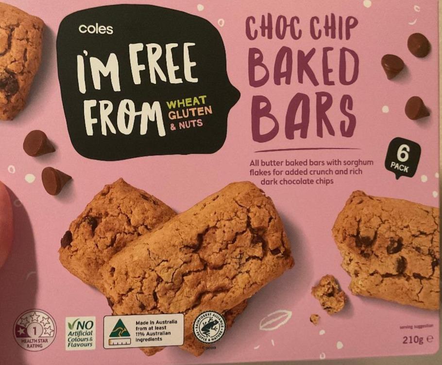 Fotografie - Choc chip baked bars Coles