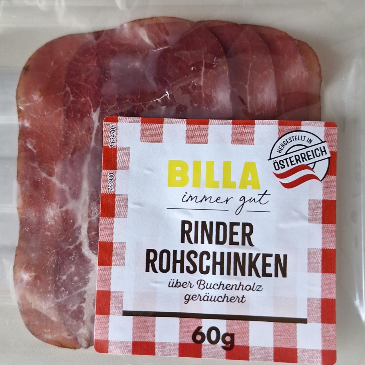 Fotografie - Rinder Rohschinken Billa