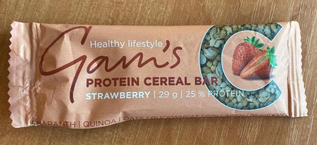 Fotografie - Protein Cereal Bar Strawberry Gam's