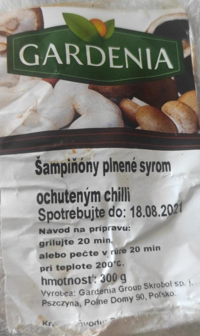 Fotografie - žampiony plněné sýrem ochucené chilli