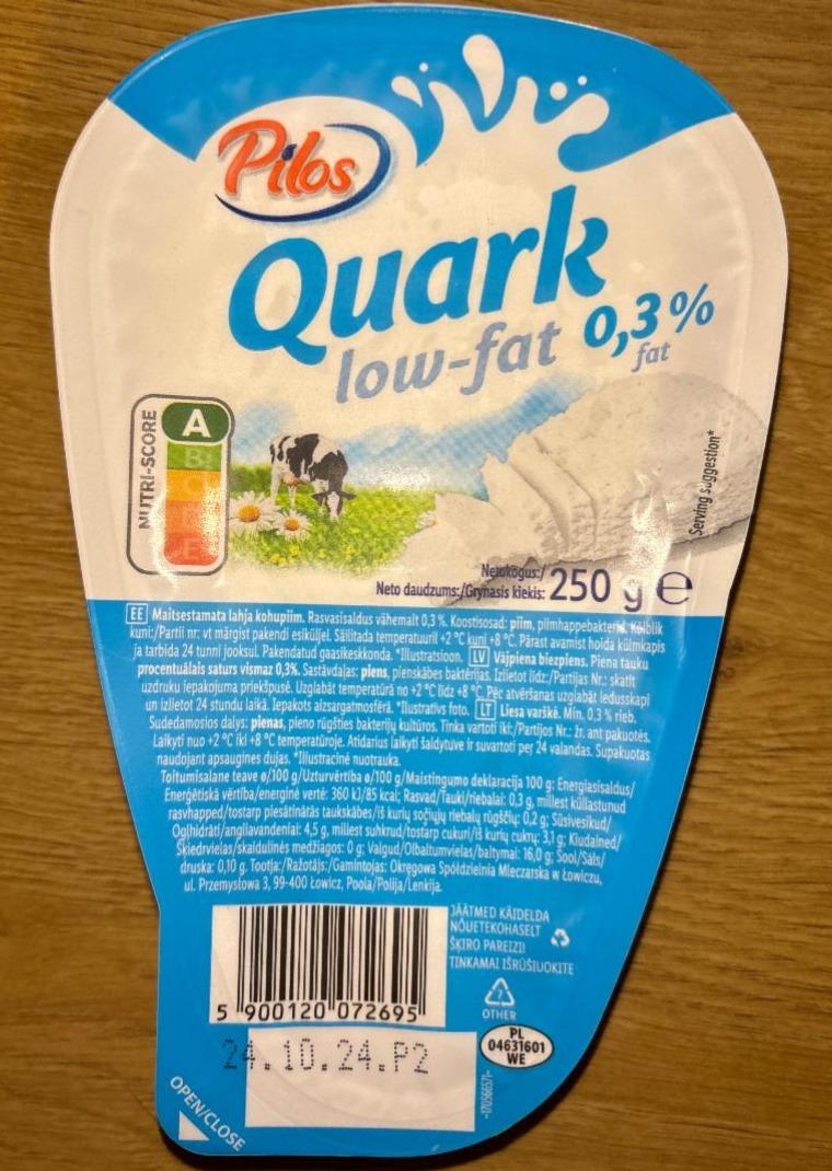 Fotografie - Quark low-fat 0,3% Pilos