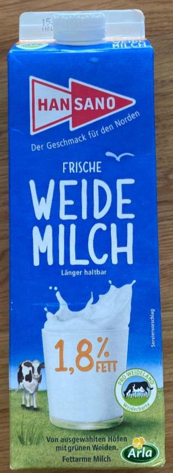 Fotografie - frische weide milch 1,8% Fet Hansano