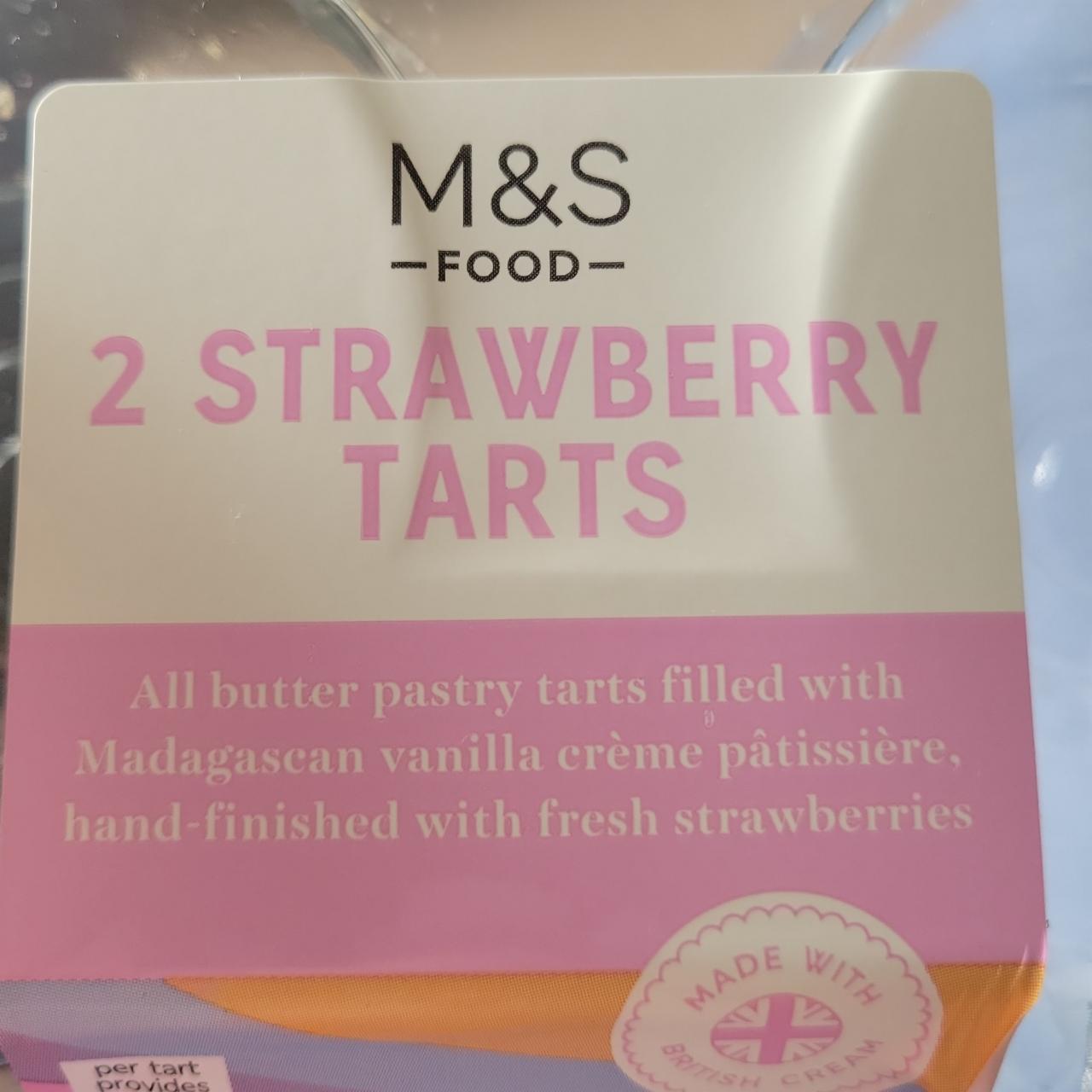 Fotografie - 2 Strawberry Tarts M&S Food