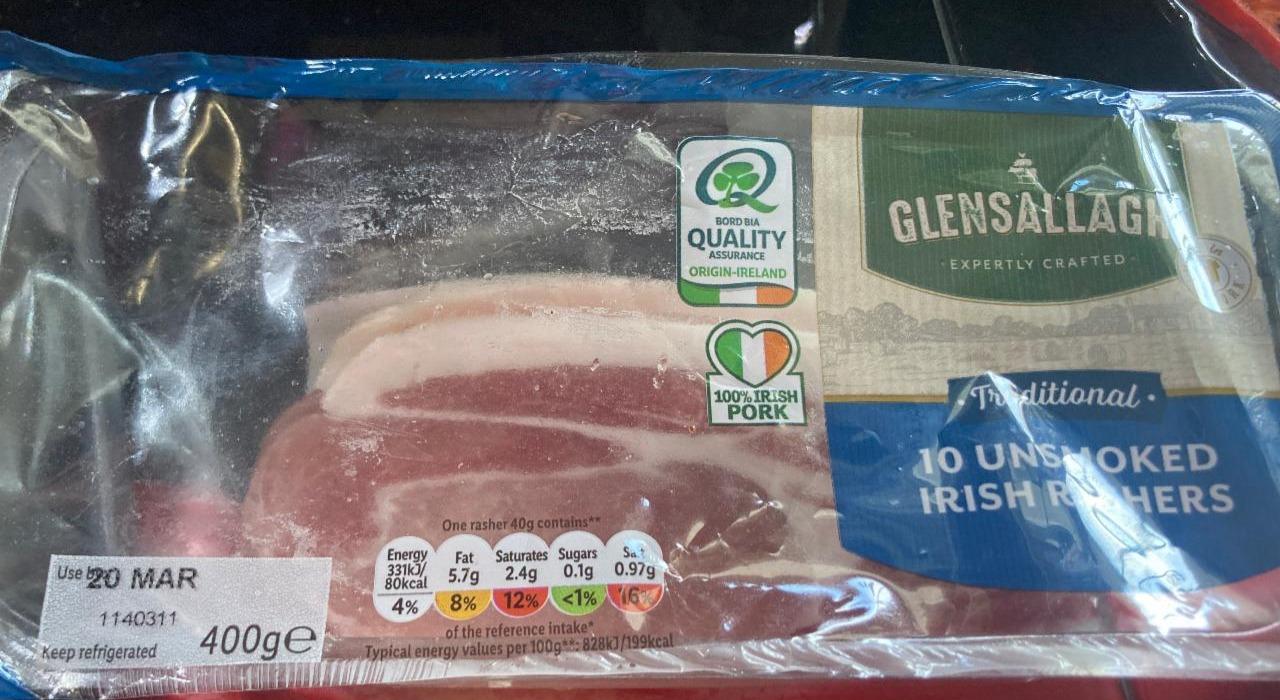 Fotografie - Unsmoked Irish Rashers Glensallagh