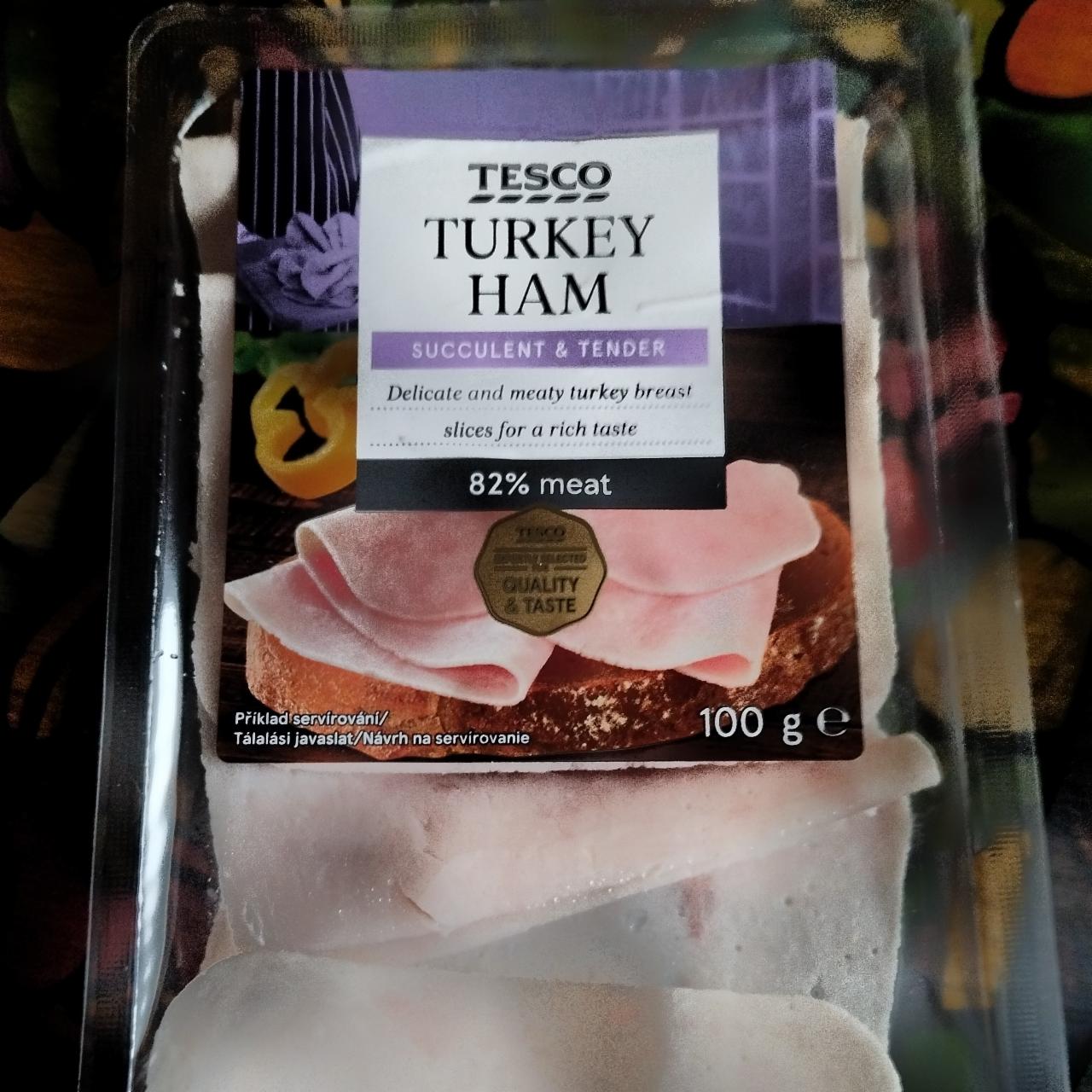 Fotografie - Turkey ham 82% meat Tesco