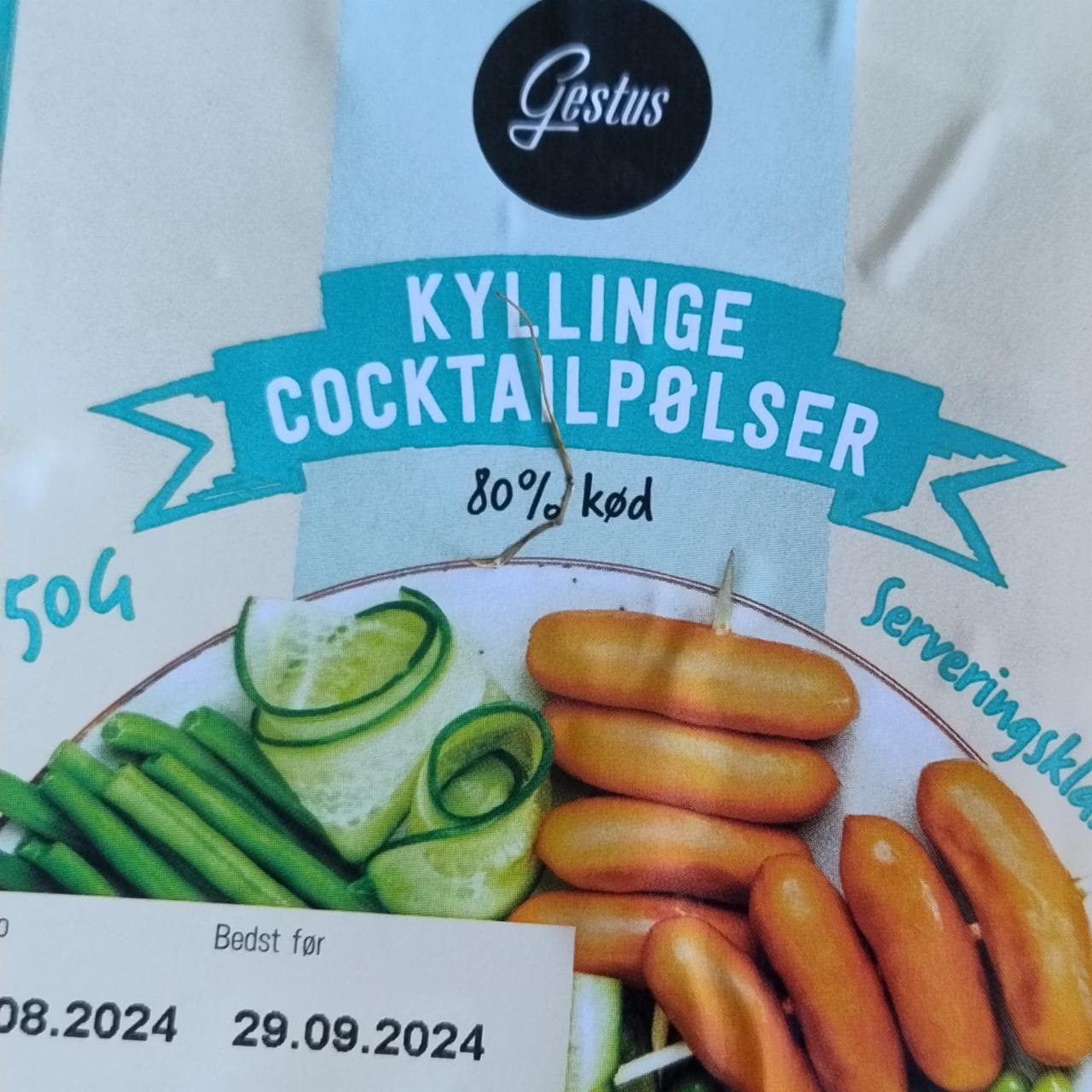 Fotografie - Kyllinge cocktailpølser Gestus