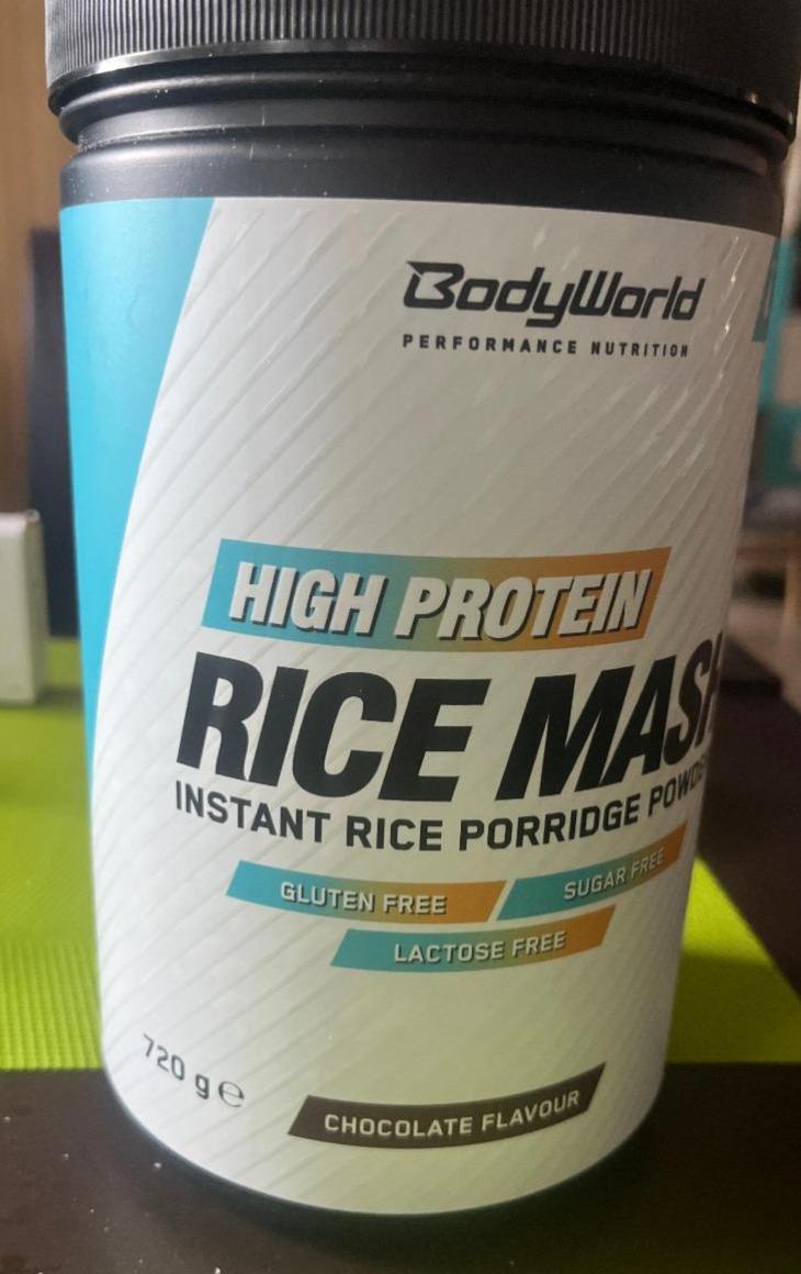 Fotografie - High Protein Rice Mash Chocolate Flavour BodyWorld