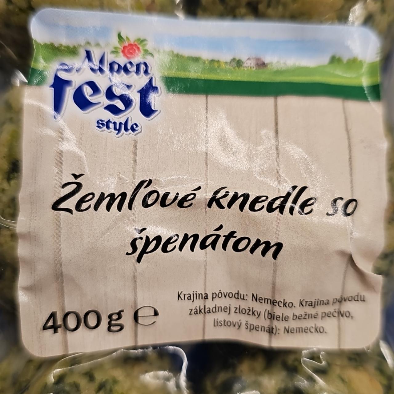 Fotografie - Žemľové knedle so špenátom Alpen fest style