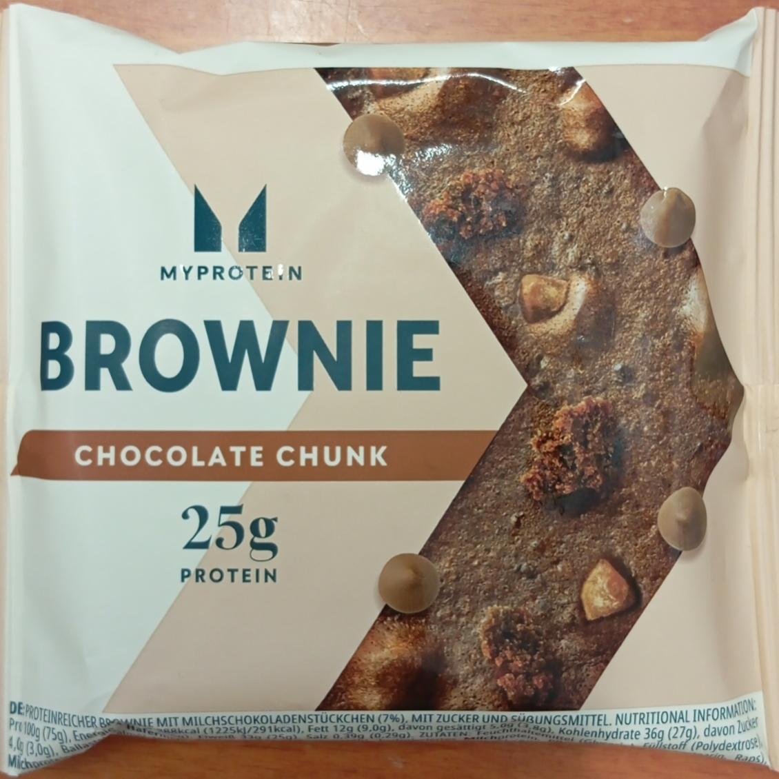 Fotografie - Brownie Chocolate Chunk Myprotein