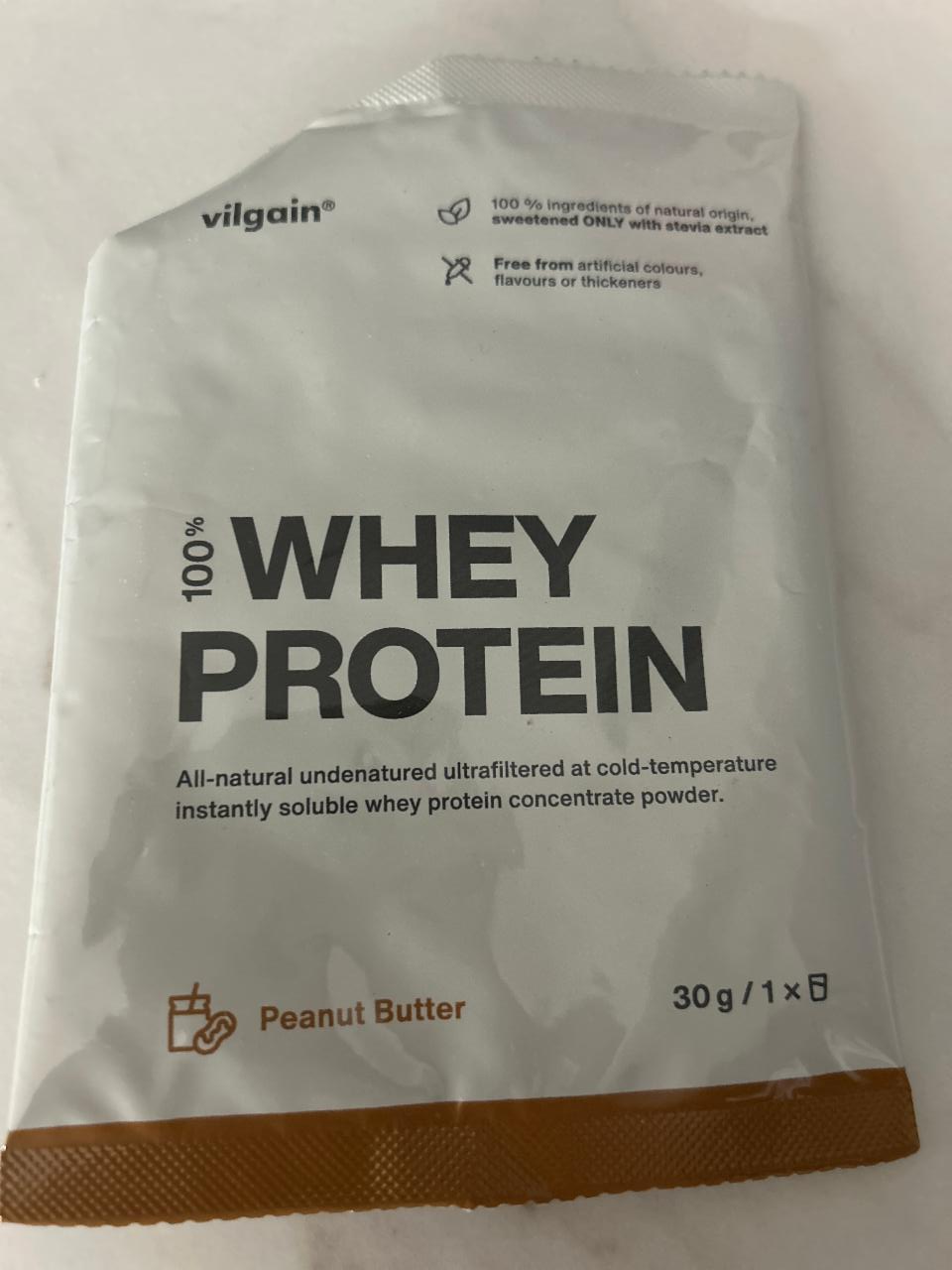 Fotografie - 100% whey protein peanut butter Vilgain