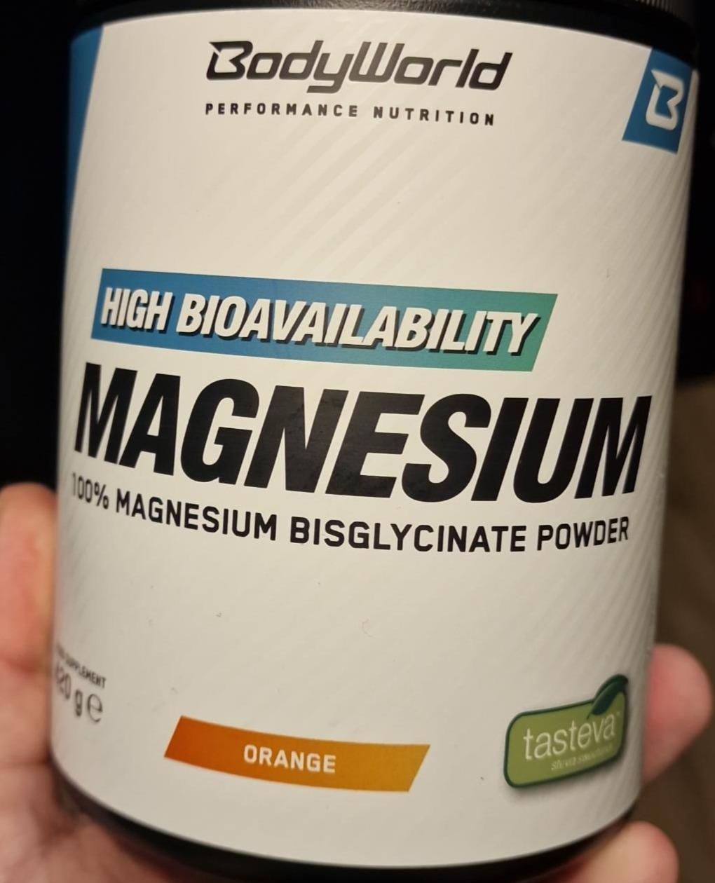 Fotografie - Magnesium Bisglycinate Powder Orange BodyWorld