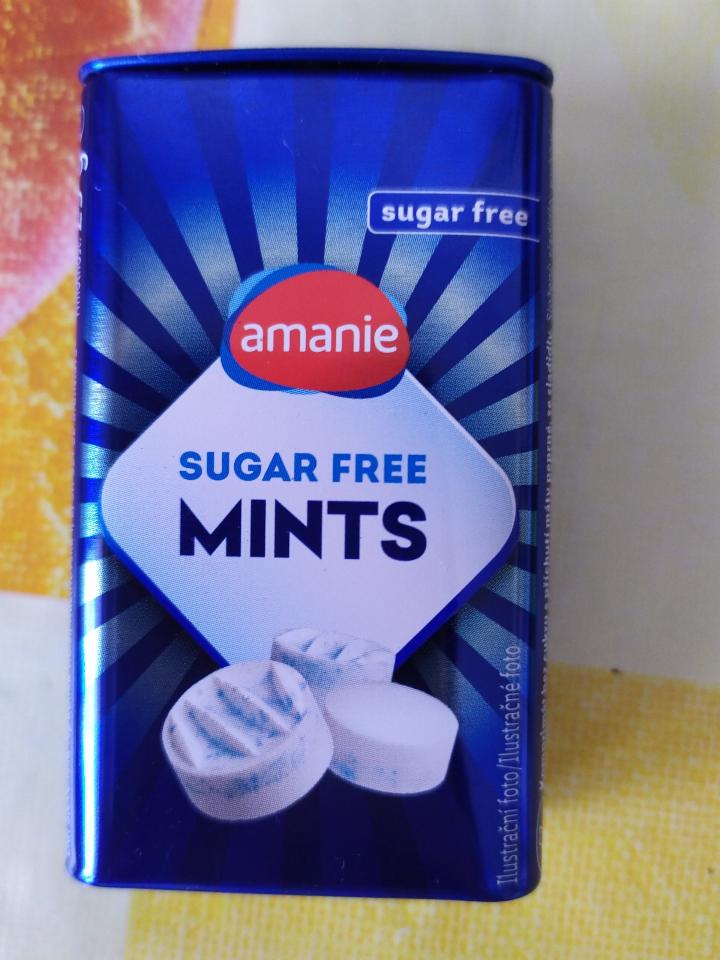 Amanie Sugar Free Mints - kalórie, kJ a nutričné hodnoty